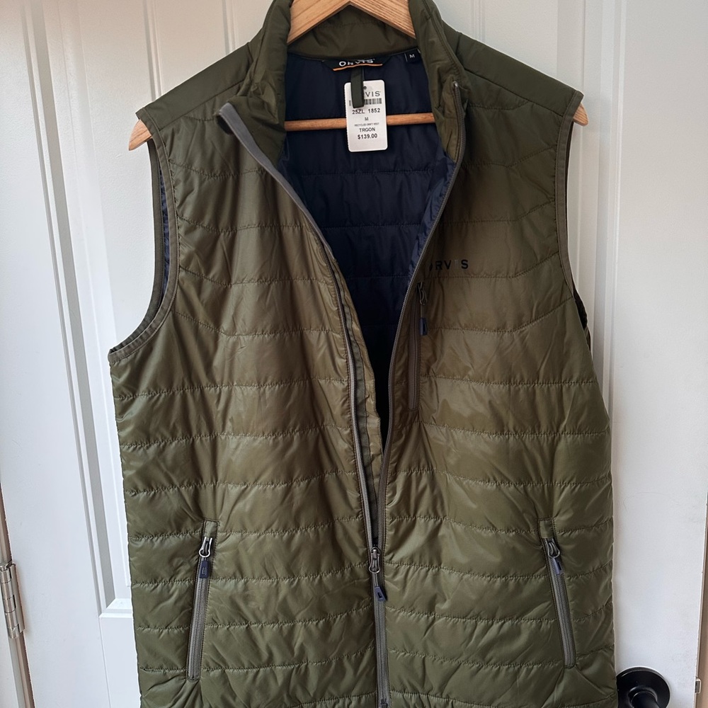 Orvis Vest size Medium olive color